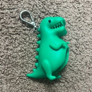 Green Dinosaur Handsanitizer Keychain